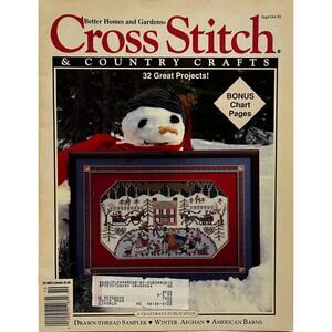 VTG Better Homes & Garden Cross Stitch & Country Croft Magazine 32 Projects